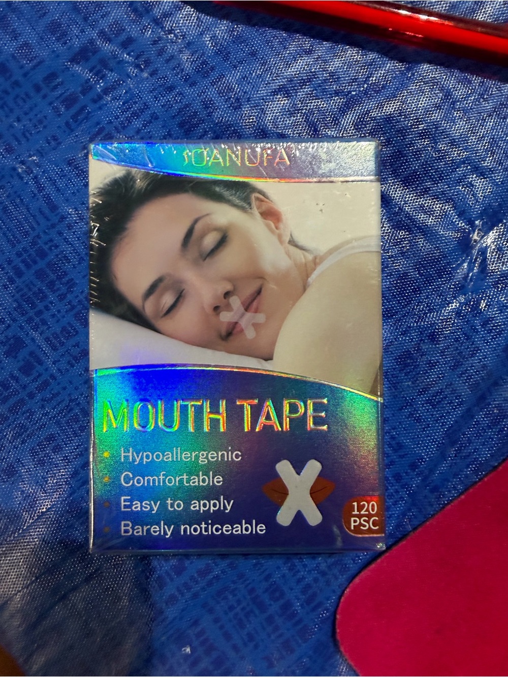 Mouth Tape Adhesive Strips - Hypoallergenic (Holographic Box)